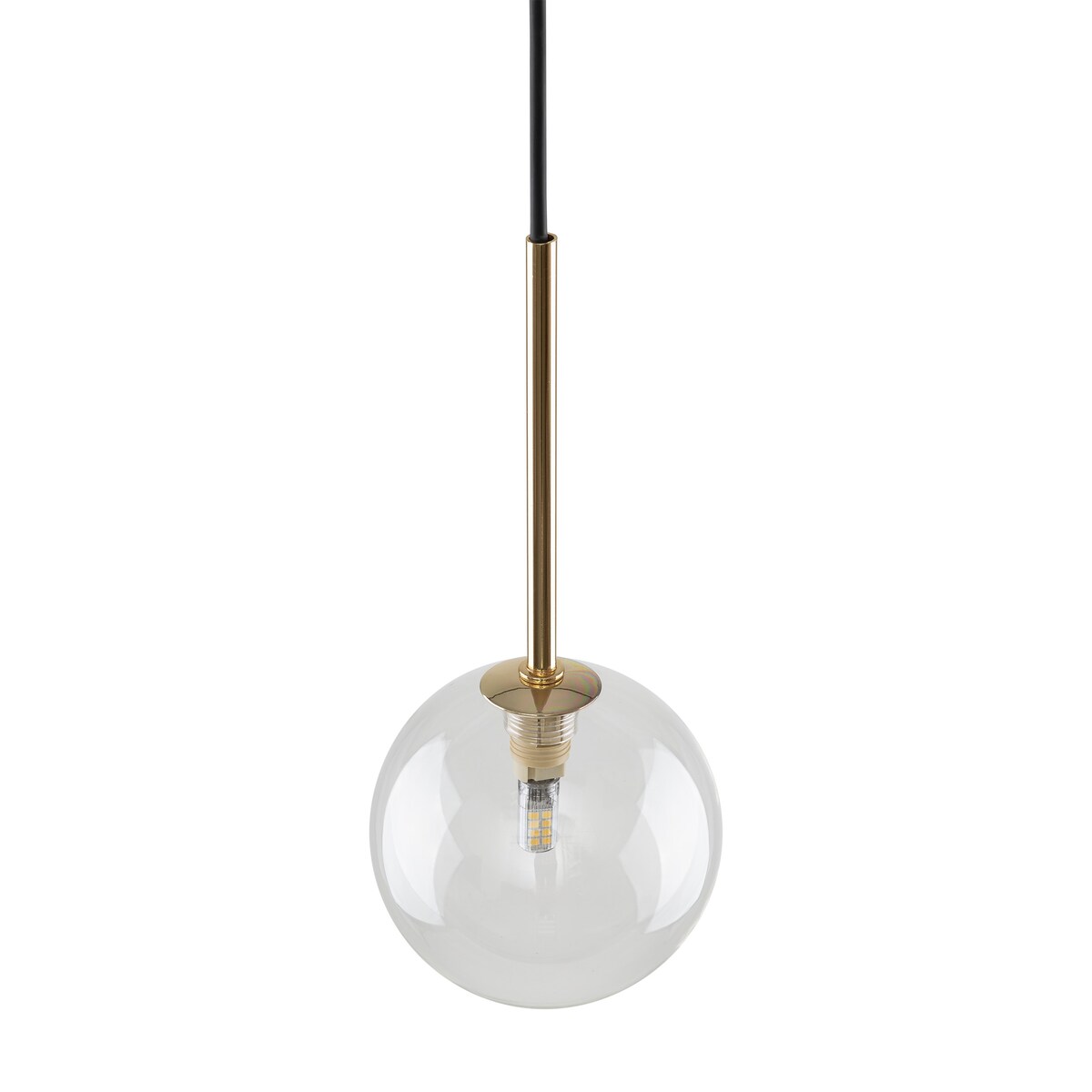 Lampa wisząca TK Lighting NILOS 5941 czarno-złota G9 regulowana wysokość 160 cm