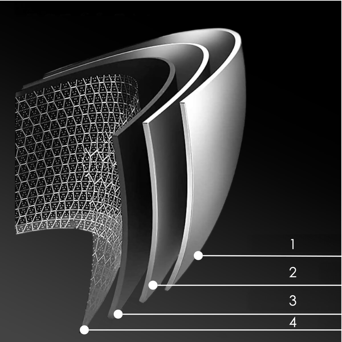 Profesjonalna patelnia ceramiczna Kanso 24 cm z pokrywką Plaster miodu Na indukcje Na gaz Nierdzewna