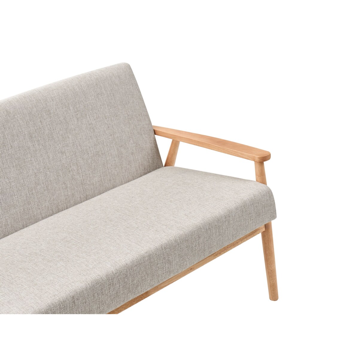 Sofa dla 2 osób ESRUM Jasny brąz/ szary