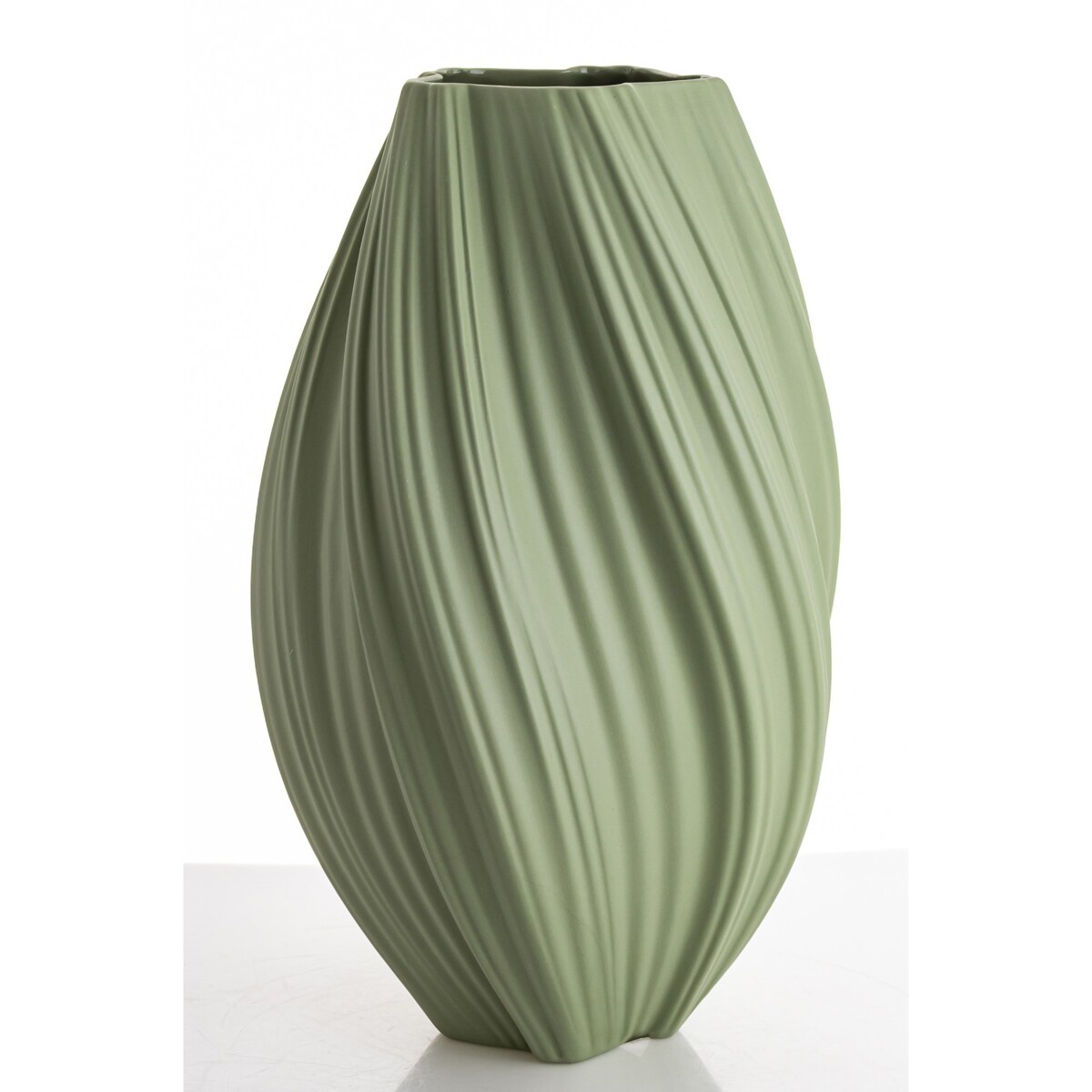 Wazon porcelanowy 34x18x18 cm MARIKO zielony