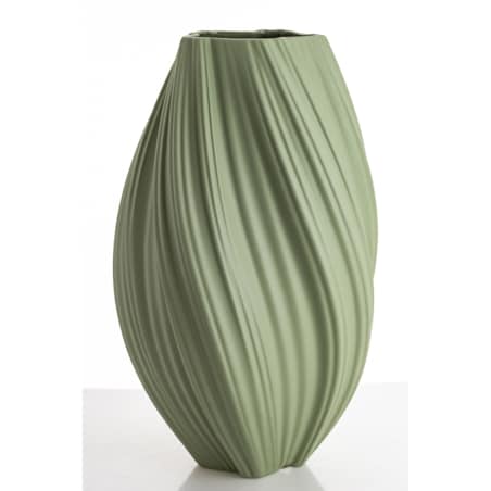 Wazon porcelanowy 34x18x18 cm MARIKO zielony