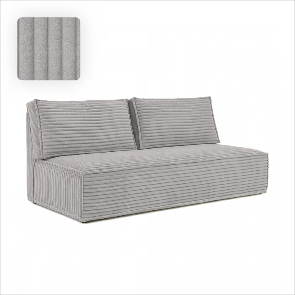 Kanapa Rozkładana z Funkcją Spania Sofa Dwuosobowa Do Salon Szara MAVIA