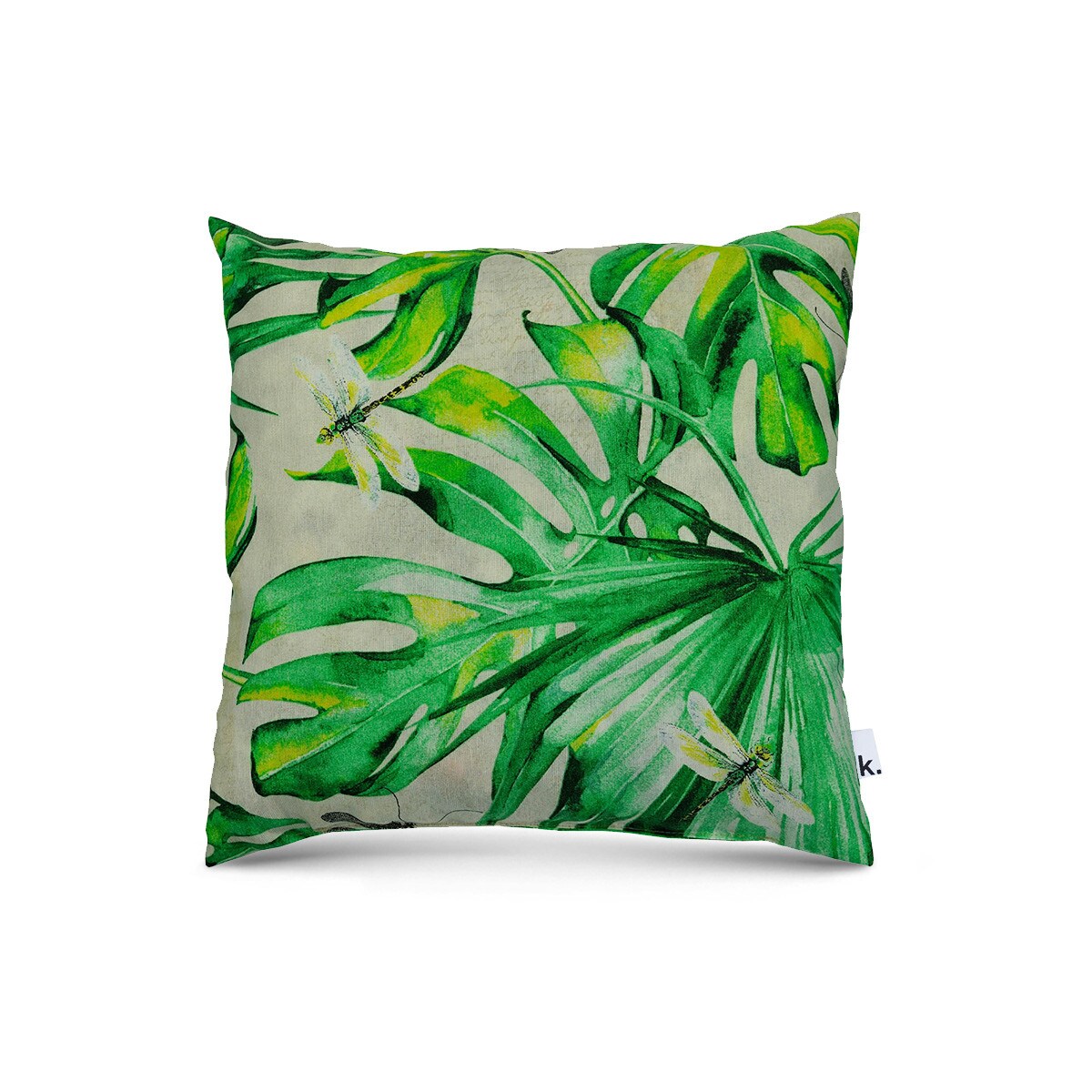 Konsimo MONTERI Poszewka na poduszkę, zielony/biały