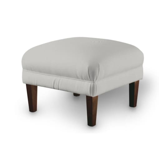 Podnóżek do fotela, jasny popiel, 56 x 56 x 40 cm, Etna