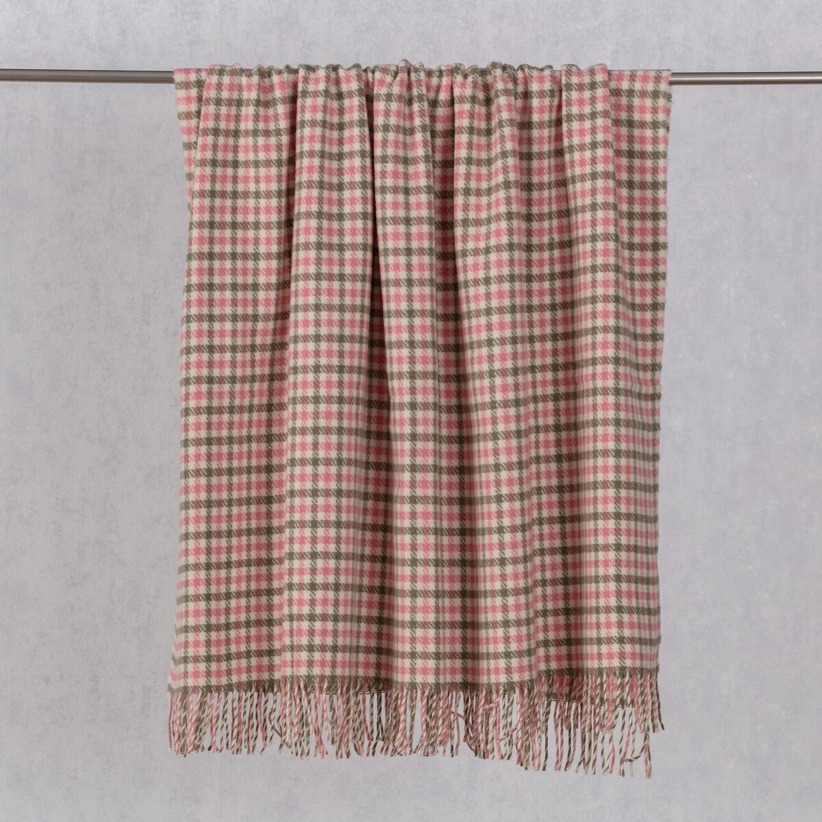 Pled Zelandia 140x200cm old rose/khaki, 140 x 200 cm