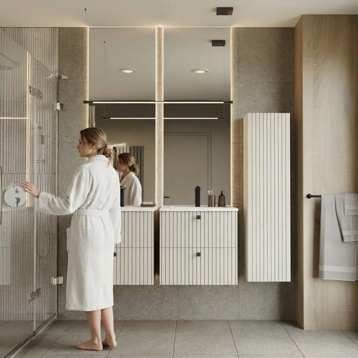 Szafka łazienkowa TIGO 2S/UMYWALKA KASZMIR