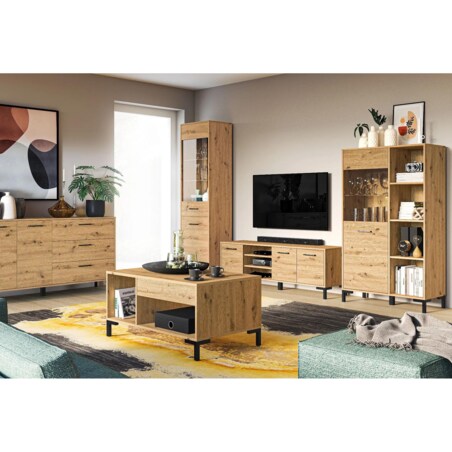 Witryna wysoka NIKOLA dąb artisan