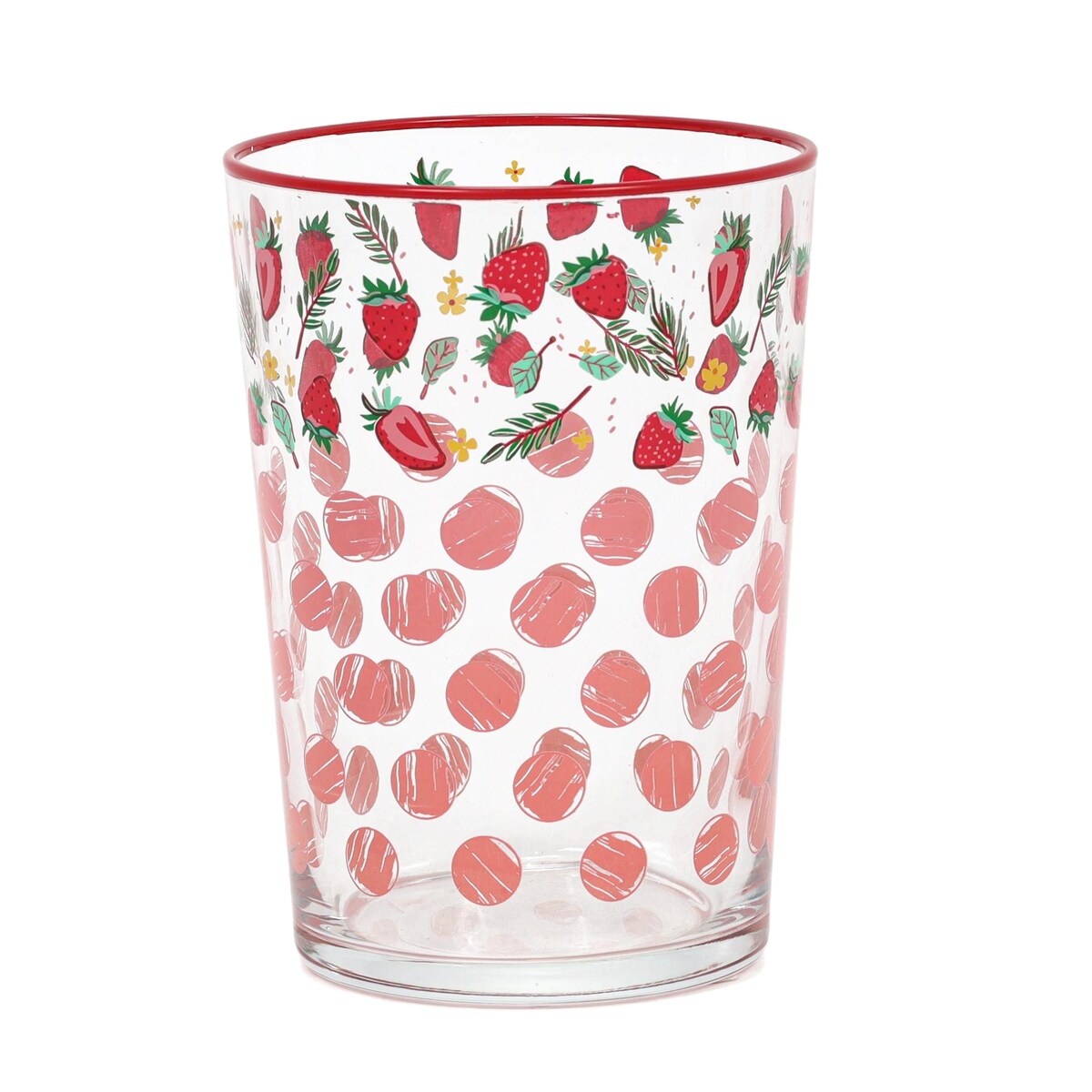 Duża szklanka w owocowy wzór, 510 ml