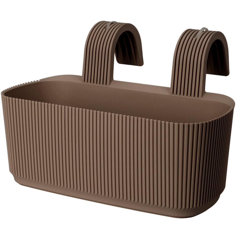 Doniczka na kwiaty, balkonowa z uchwytem, 21 x 29 cm