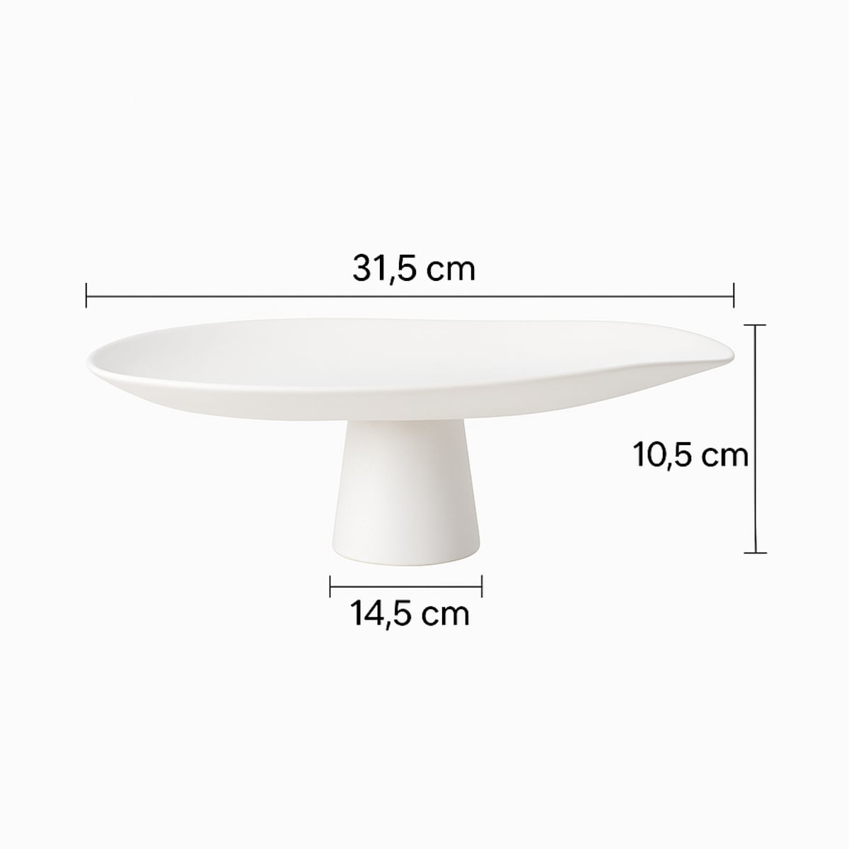 PATERA DEKORACYJNA PAELLO S BIAŁA