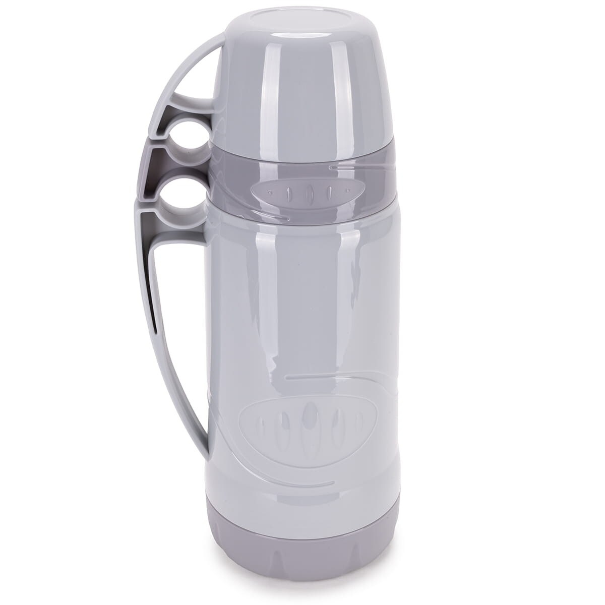 Termos ze szklanym wkładem uchwytem i kubeczkami 600ml KAMILLE