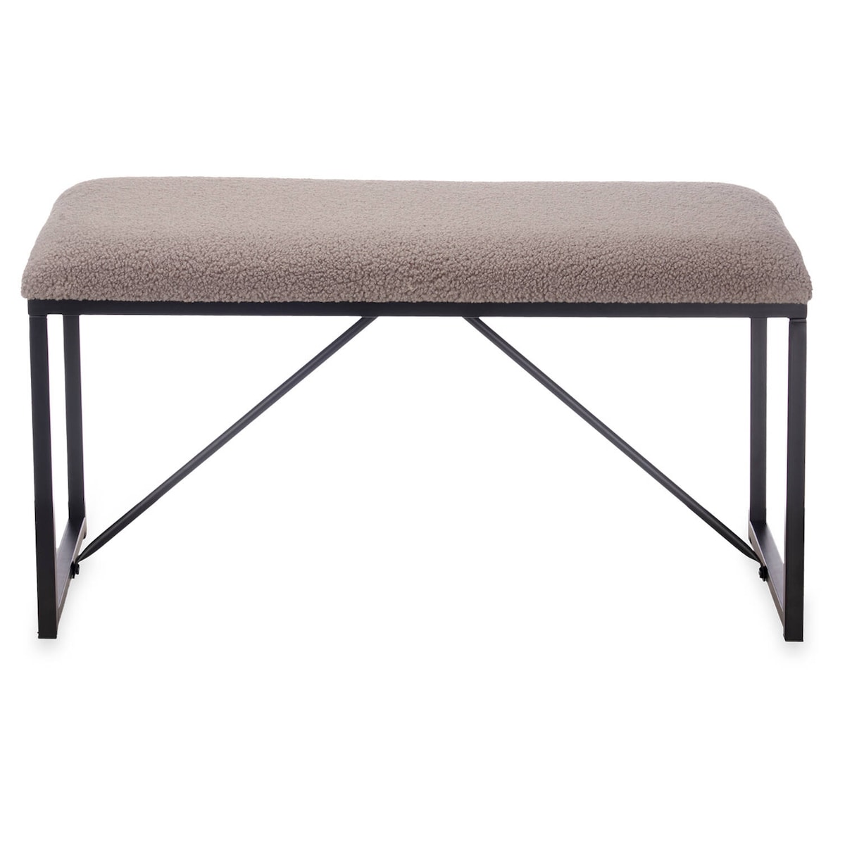 Ławeczka do przedpokoju tapicerowana baranek, 38 x 81 x 42 cm