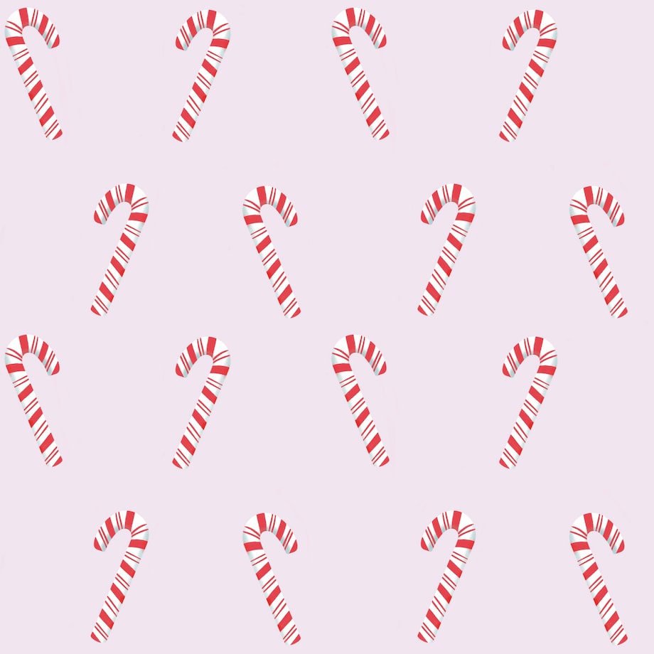 Serwetki świąteczne - Laski cukrowe - róż (2 szt.)