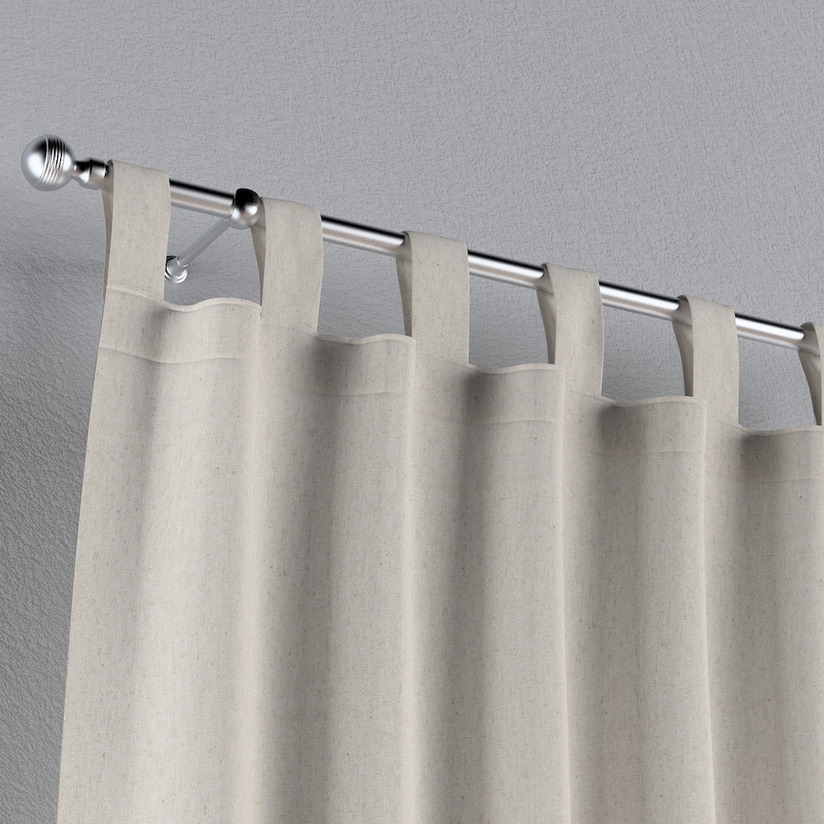 Zasłona na szelkach 1 szt. 130x245 melanż szaro-beżowy