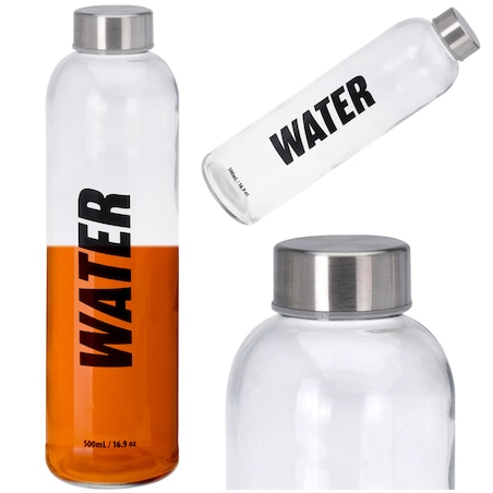 Szklana Butelka Na Wodę 750 Ml Napoje Sok Zakręcana Na Lato