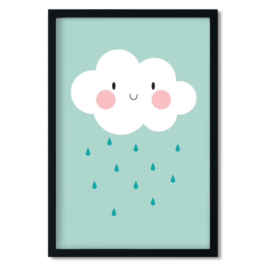 Plakat dla dzieci Chmurka miętowa 40x50