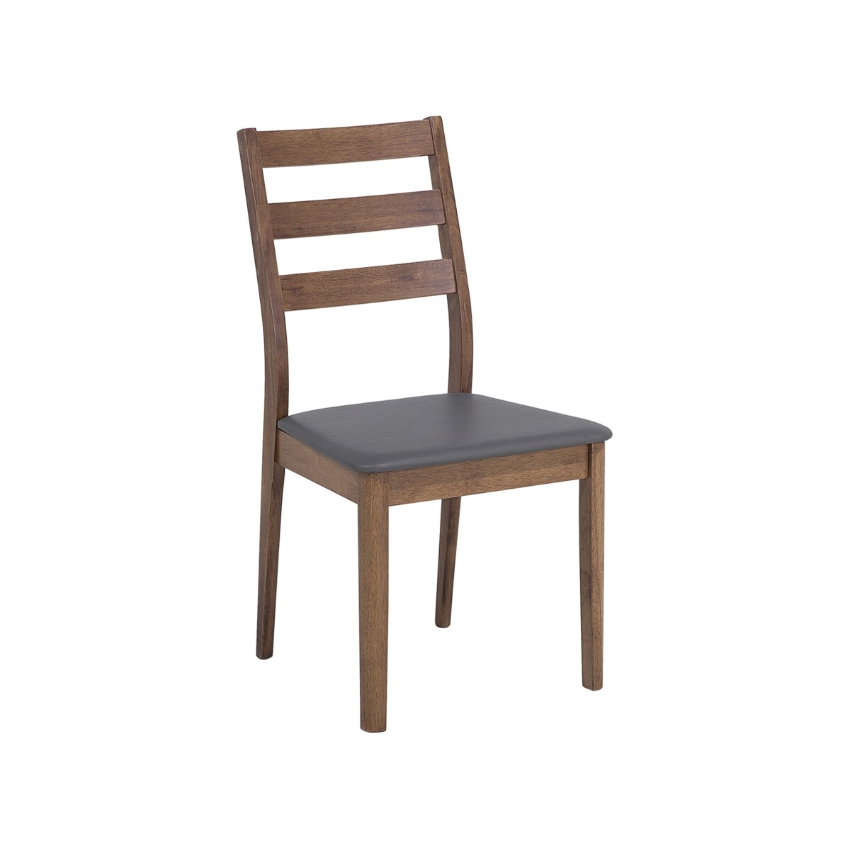 Zestaw do jadalni stół i 4 krzesła ciemne drewno z szarym MODESTO