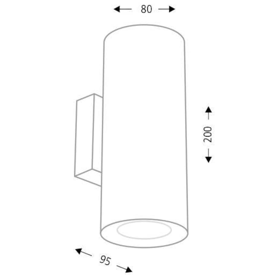 Kinkiet LAMPA ścienna KOBE 7461 Shilo tuba OPRAWA metalowa biała passa