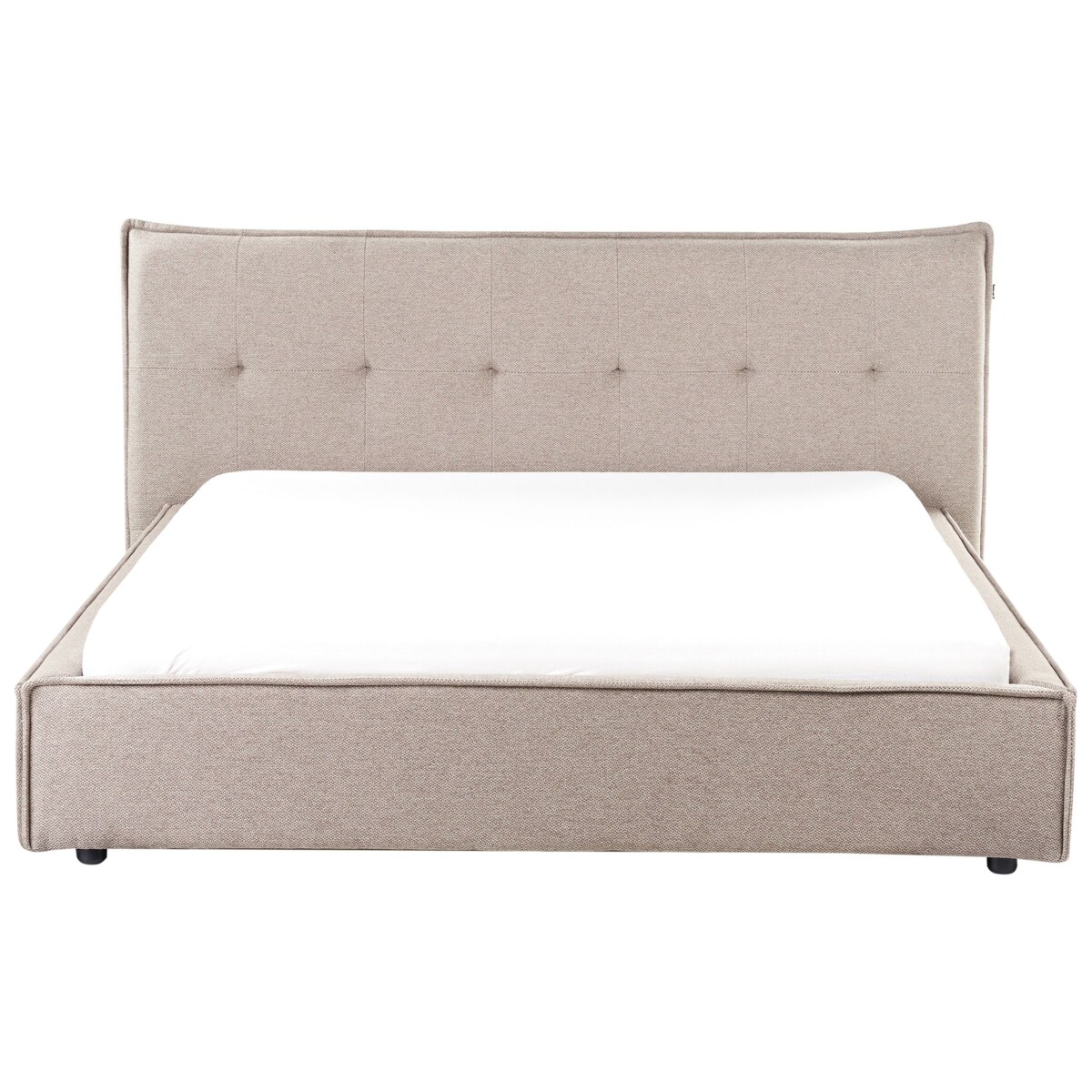 Łóżko LESTRE 160 x 200 cm Beżowoszary