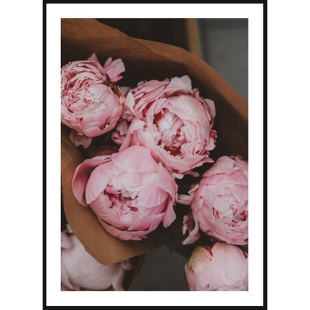 Poster Story, Plakat, Obraz - Bukiet Różowych Piwoni, wymiary 60 x 84 cm