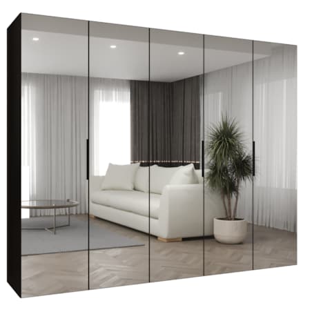 Szafa uchylna otwierana MARBELLA 3 250 wys. 202 cm Czarny + u. Czarny