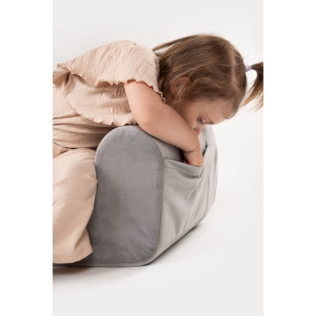 Piankowy fotelik - szary