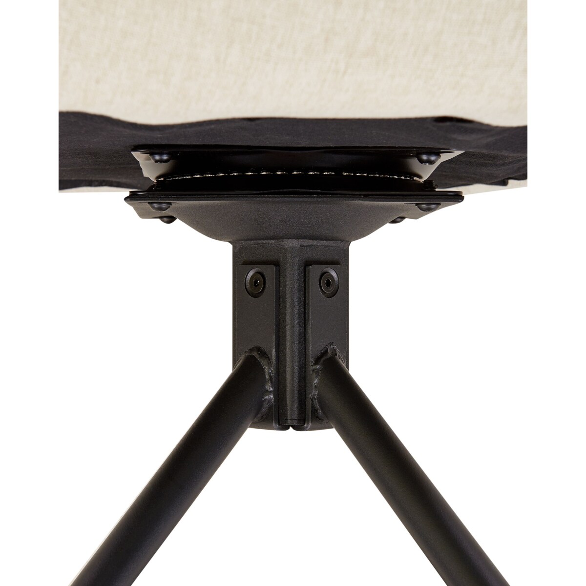 Zestaw 2 krzeseł MIRA Tkanina Beżowy