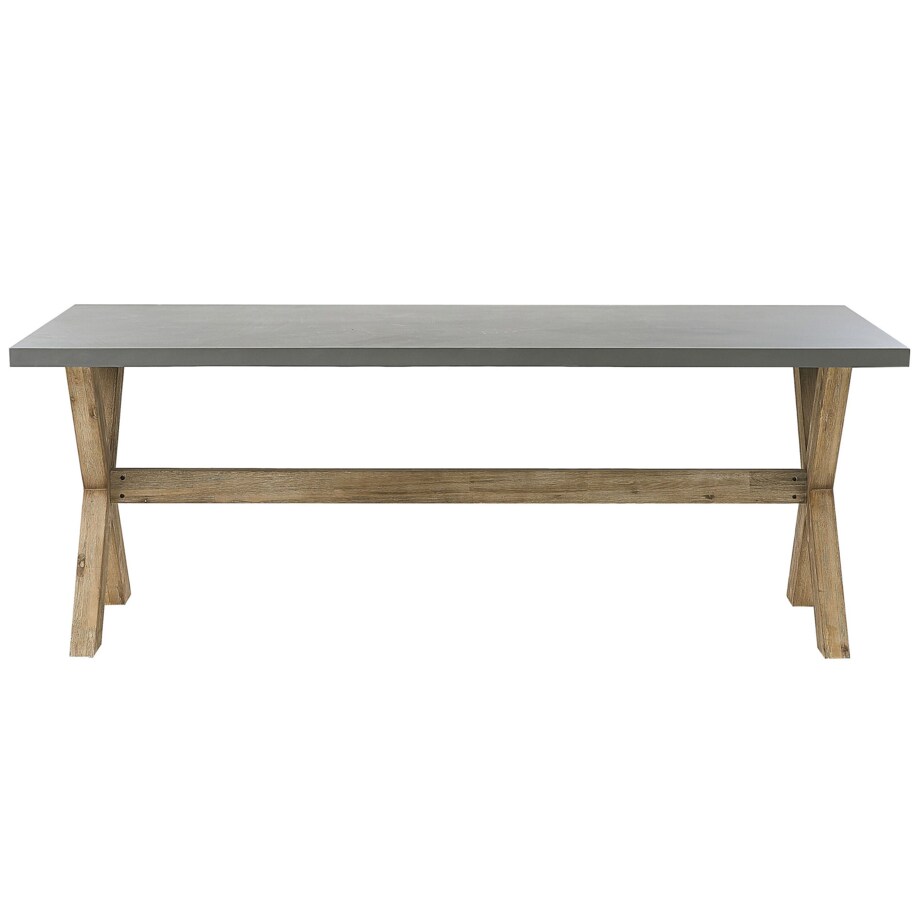 Zestaw ogrodowy dla 6 osób OLBIA z poduszkami Beton Beżowy