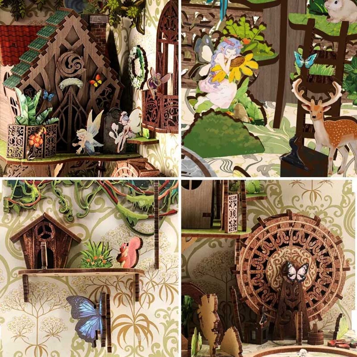 Miniaturowy domek Book Nook - Sekrety lasu