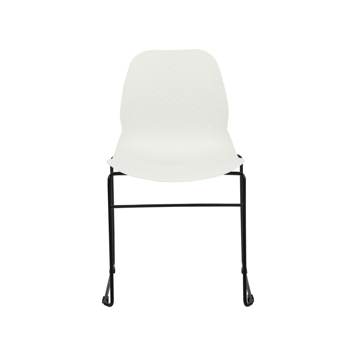 Zestaw 4 krzeseł do jadalni biały PANORA