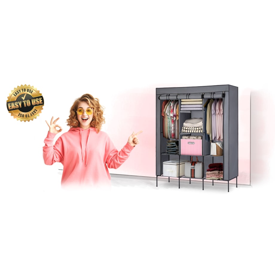 Szafa tekstylna garderoba materiałowa Massido 680100