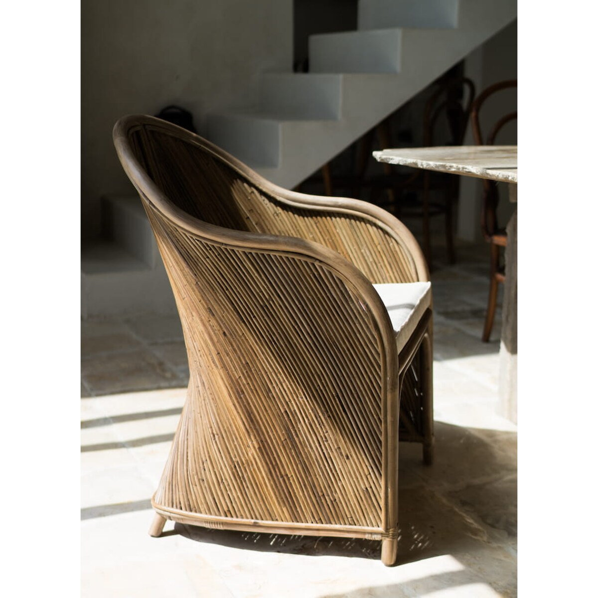 FOTEL RATTANOWY TEGAL DORIS CIEMNY