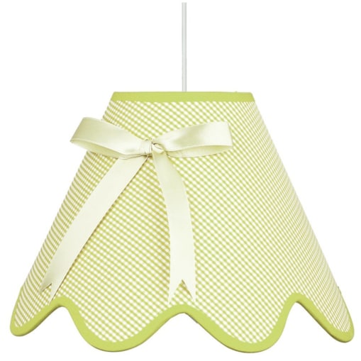 Lampa wisząca Candellux LOLA 31-14566 z abażurem i kokardą do pokoju dziecka