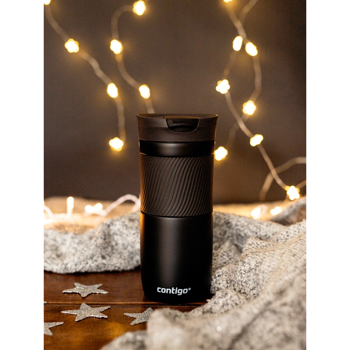 Zestaw kubków termicznych Contigo Byron 470ml - Stainless Steel + Matte Black