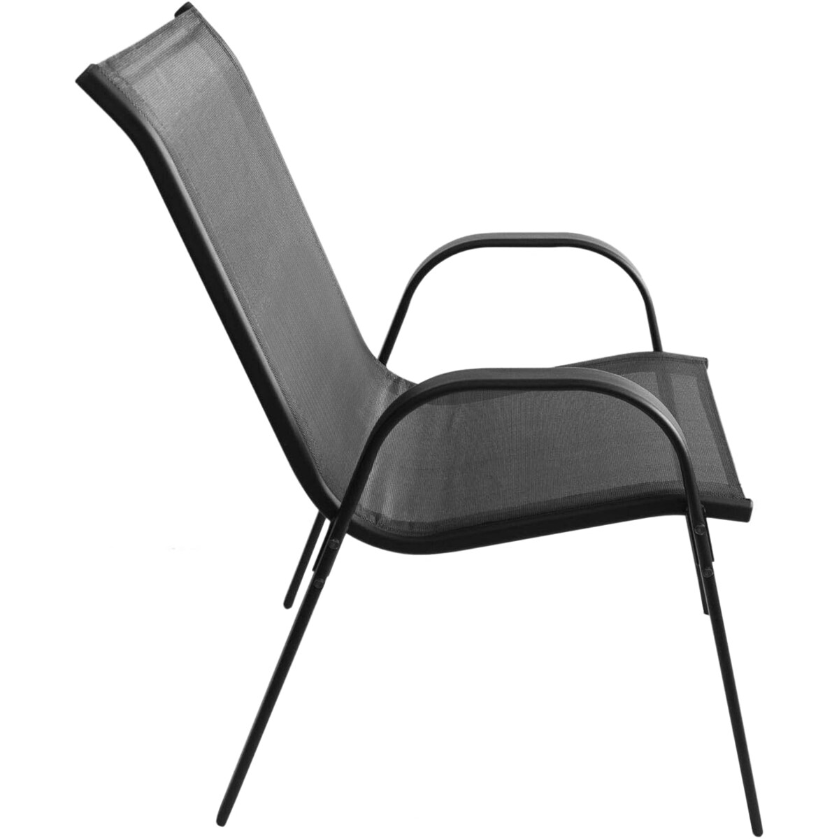 Stół Kwadrat Island 70Cm + 4X Krzesło Sofia Ciemny Szary