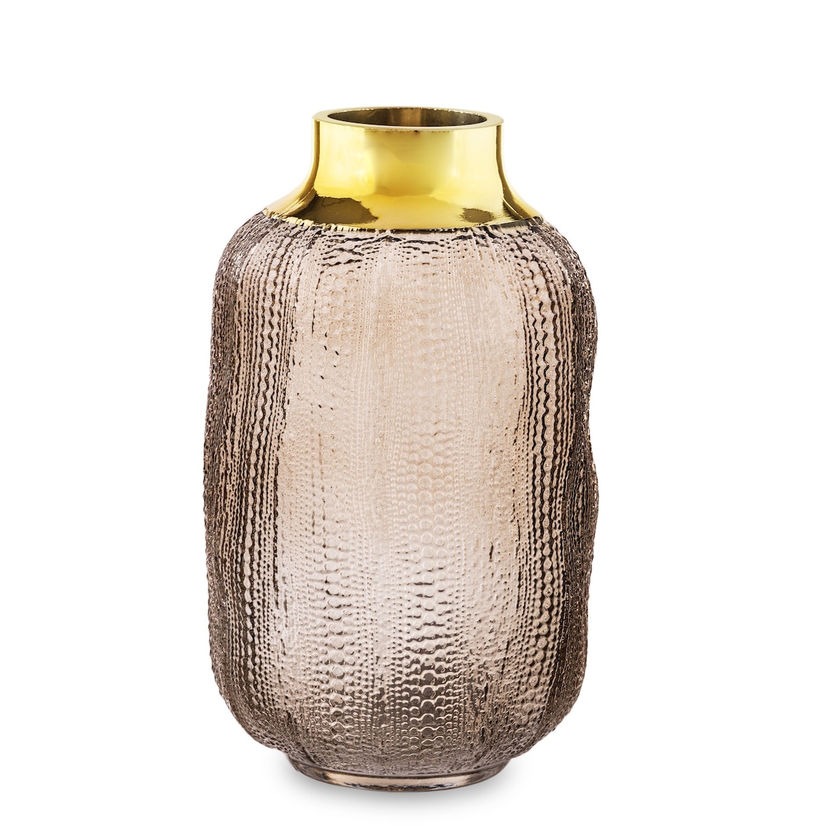 Wazon szklany ze złotem Coral