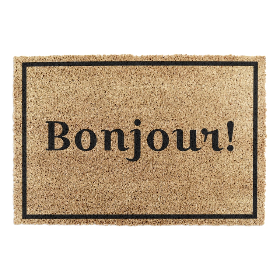 Wycieraczka Bonjour with Border