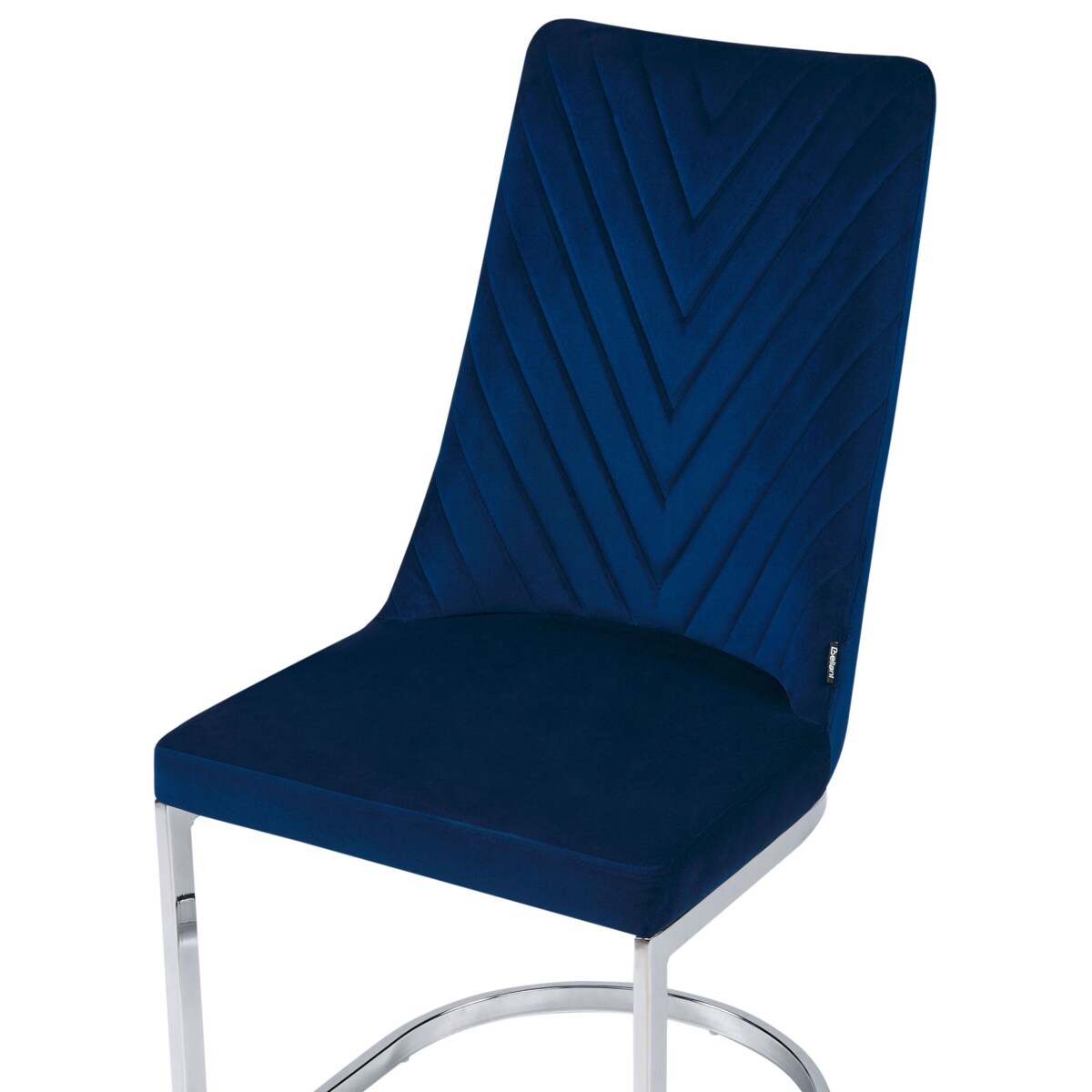 Zestaw 2 krzeseł do jadalni welurowy niebieski ALTOONA