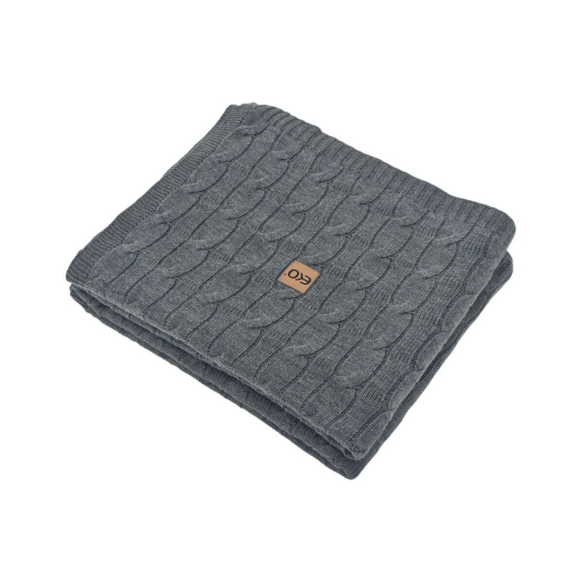 Koc dzianinowy kaszmir 200x220 cm – VERONA200 ANTHRACITE