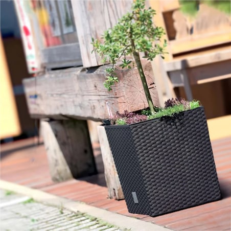 Donica Ratanowa Ogrodowa Na Taras Balkon Niska 32L