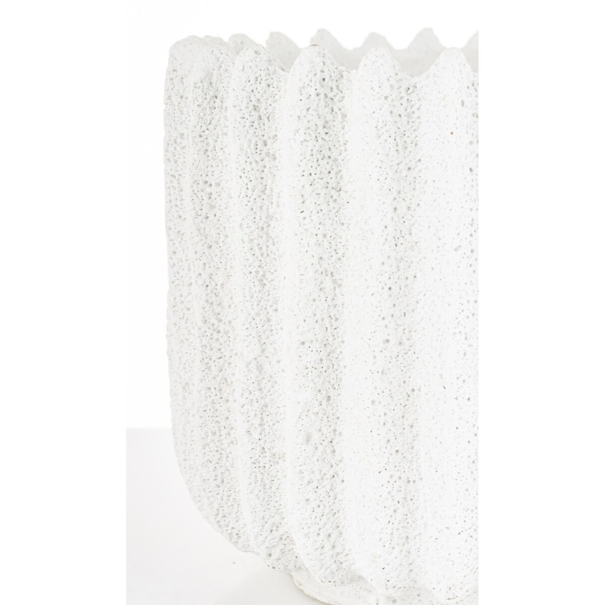 Osłonka cementowa 18x18,5x18,5 cm BAKULA-2 biała