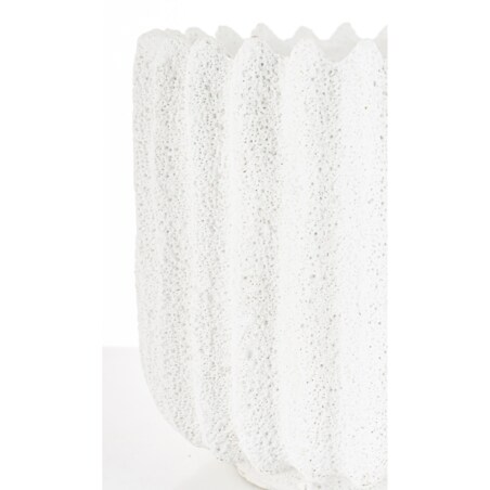 Osłonka cementowa 18x18,5x18,5 cm BAKULA-2 biała