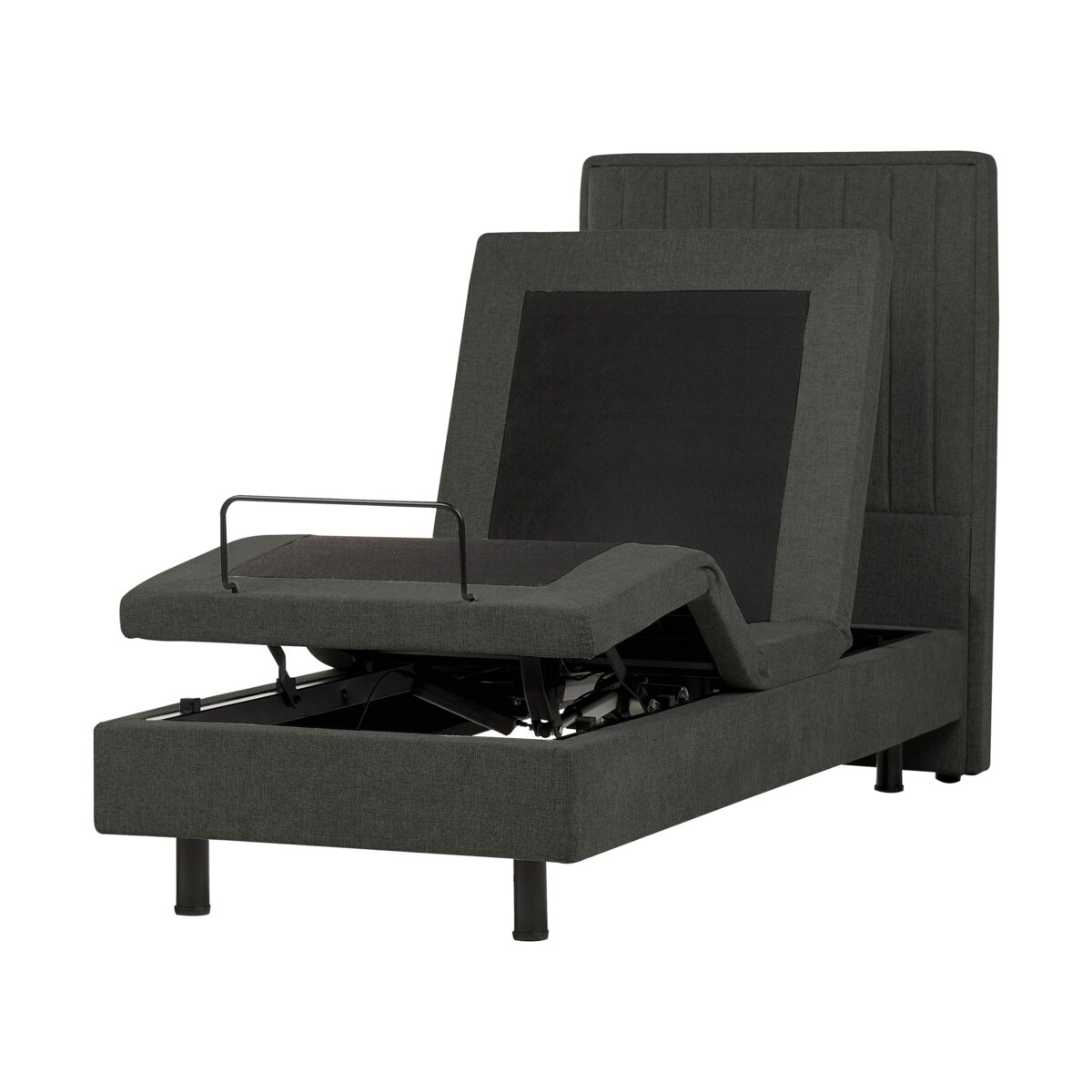 Łóżko regulowane DUKE II 80 x 200 cm Ciemnoszary