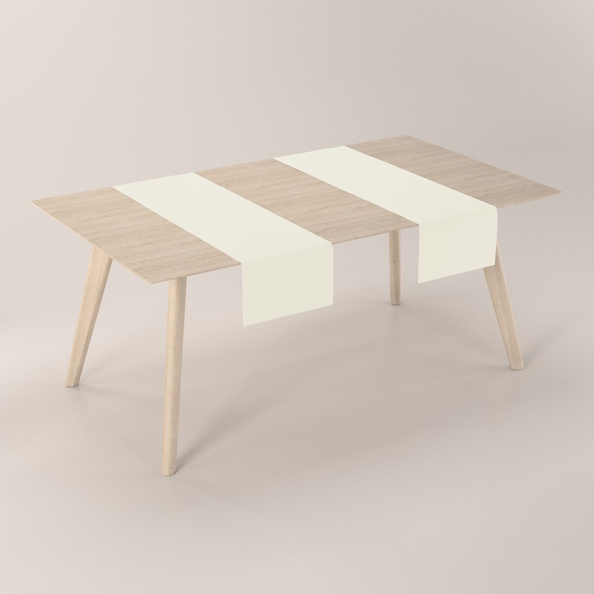 Bieżnik prostokątny 40x130 kremowy