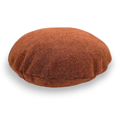 Okrągła ruda poduszka dekoracyjna 45 cm Ronda