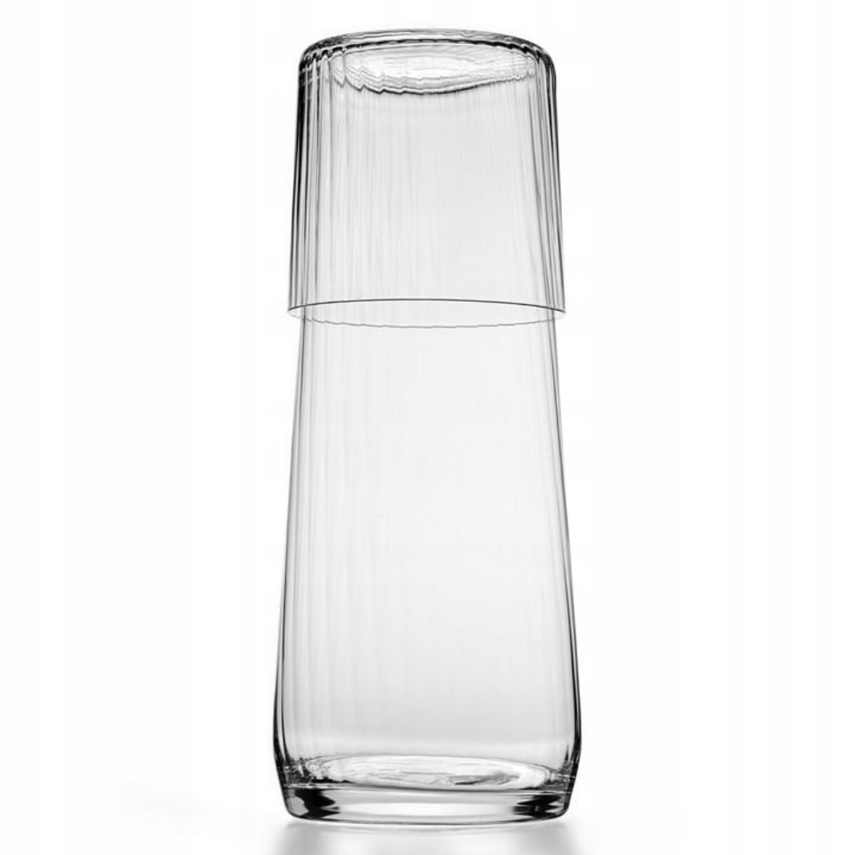 Komplet Krosno Avant-Garde Lumi Karafka Szklanki Ryflowane Zestaw 5 Części