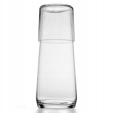 Komplet Krosno Avant-Garde Lumi Karafka Szklanki Ryflowane Zestaw 5 Części