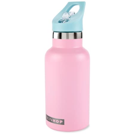 Skip Hop Butelka Termiczna z Ustnikiem i Naklejkami 380 ml Pink