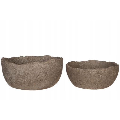 2 szt. OSŁONKA na doniczkę CEMENTOWA beż loft