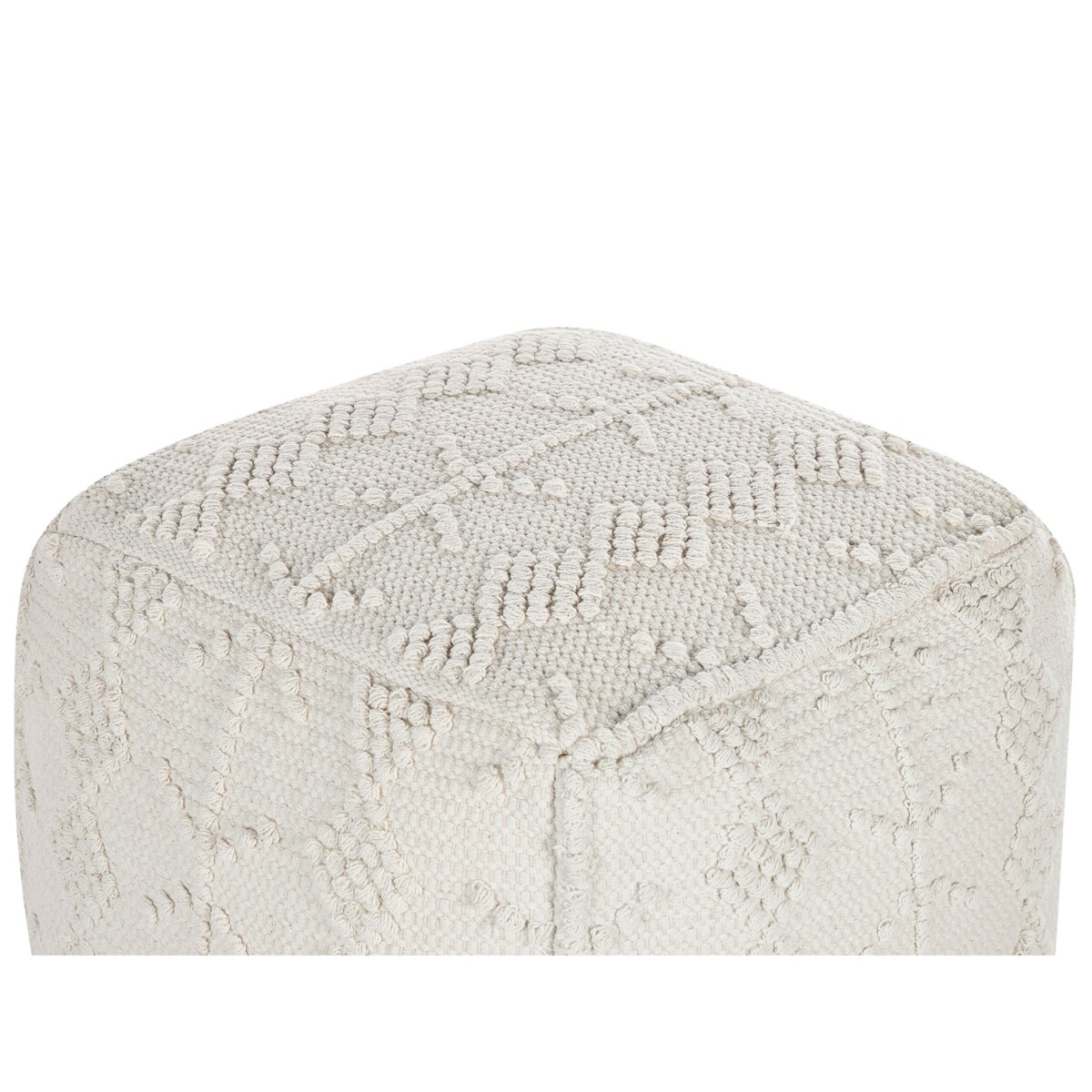 Puf 40 x 40 cm biały WARANGAL